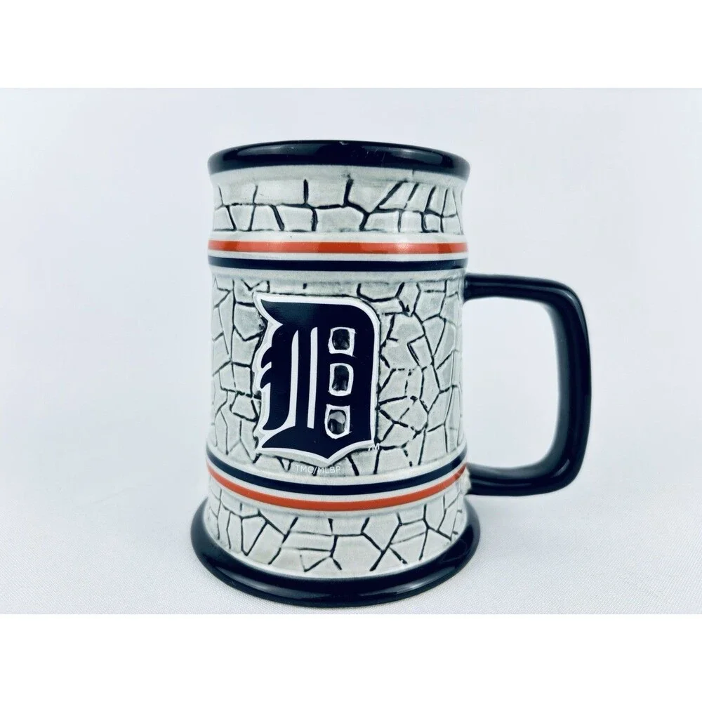 The Memory Company MLB‎ Detroit Tigers Stone Stein Mug Coffee Cup - New!
